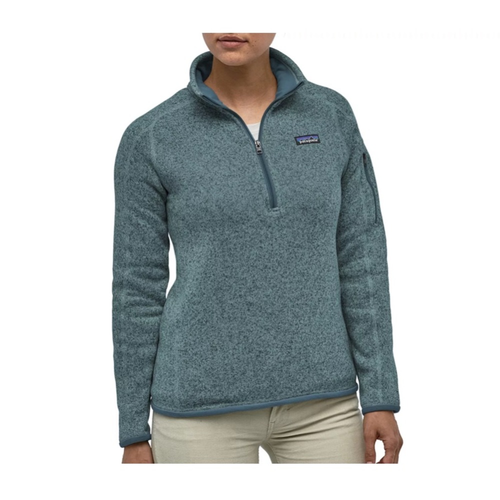 Patagonia Women’s Better Sweater 1/4 Zip Pullover in Green (Size M)